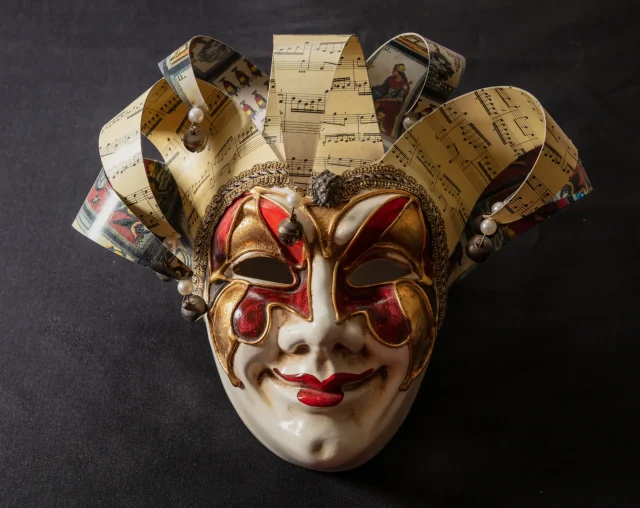 carnival-venetian-harlequin-mask-black-color-background-traditional-festival-disguise